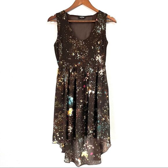 Shine U. S. A Women’s Galaxy Print Asymmetrical Dress Size S - Picture 1 of 9